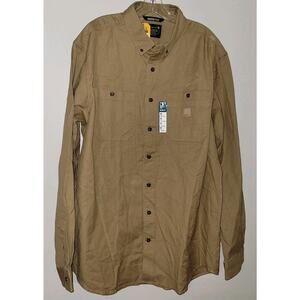 New RUGGED FLEX RELAXED FIT MIDWEIGHT CANVAS LONG-SLEEVE CARHARTT Tall XL Men